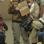 Человек просит помощи