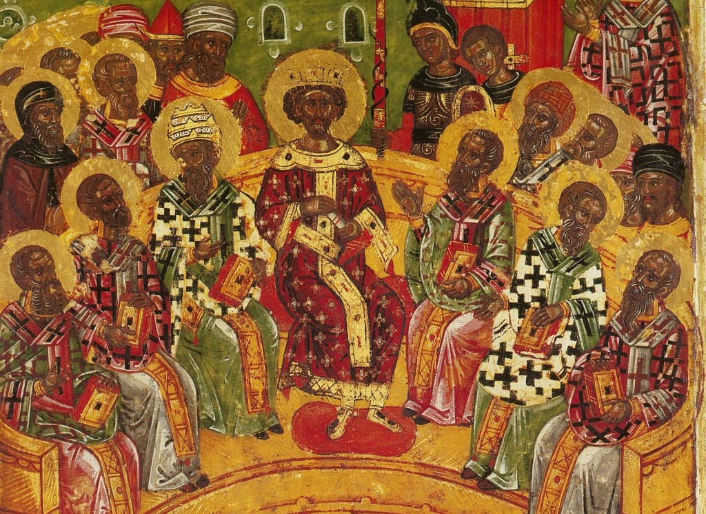 Император Константин Великий и отцы I Вселенского собора